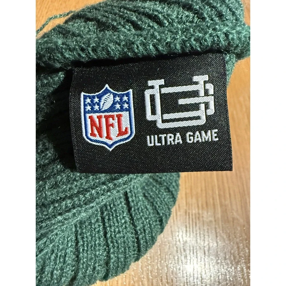 Green Bay Packers‎ Knit Beanie Hat NFL Ultra Game Cuffed Striped OSFM Winter